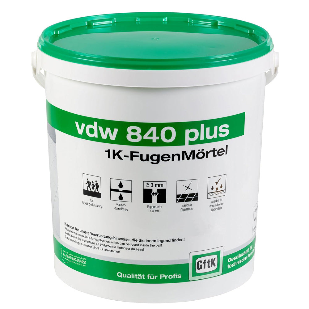 GftK vdw 840 Plus 1K-Fugenmörtel 12,5 kg-Eimer