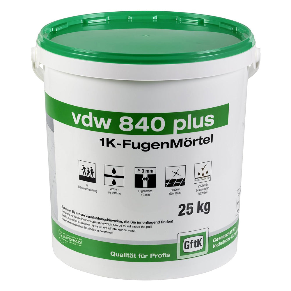 GftK vdw 840 Plus 1K-Fugenmörtel 25 kg-Eimer